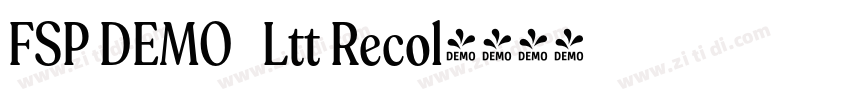 FSP DEMO   Ltt Recol字体转换